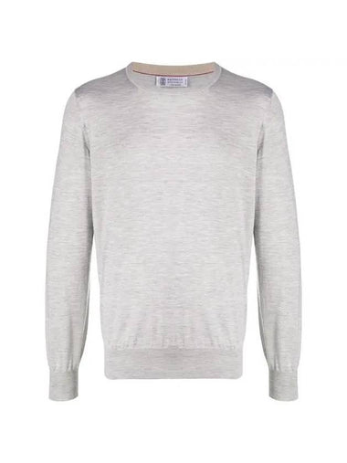 Sweater Gray M2300100CD408 - BRUNELLO CUCINELLI - BALAAN 1