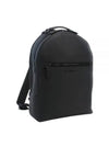 Men's Logo Patch Leather Backpack Black - SALVATORE FERRAGAMO - BALAAN 2