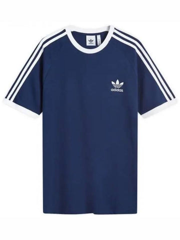 Adicolor Classic 3 Stripe Short Sleeve T-Shirt Navy - ADIDAS - BALAAN 1