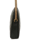 Gaby Quilted Lambskin Chain Cross Bag Black - SAINT LAURENT - BALAAN 4