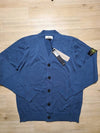 Logo Patch Cardigan Avio Blue - STONE ISLAND - BALAAN 5