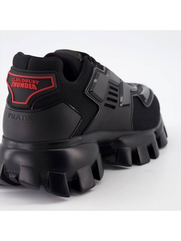 Cloudbust Thunder Low Top Sneakers Black - PRADA - BALAAN 3