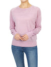 Women's Crew Neck Wool Knit Top Light Pink - VANESSA BRUNO - BALAAN 6