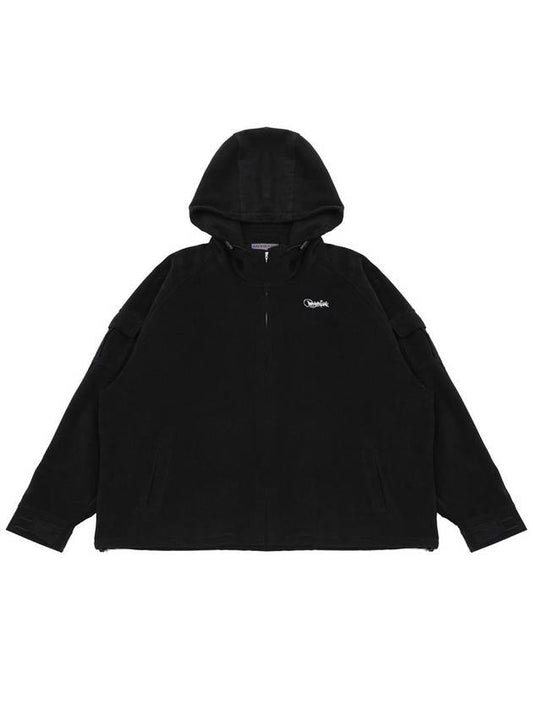 corduroy hooded jacket black - ARCANE FUNK - BALAAN 1