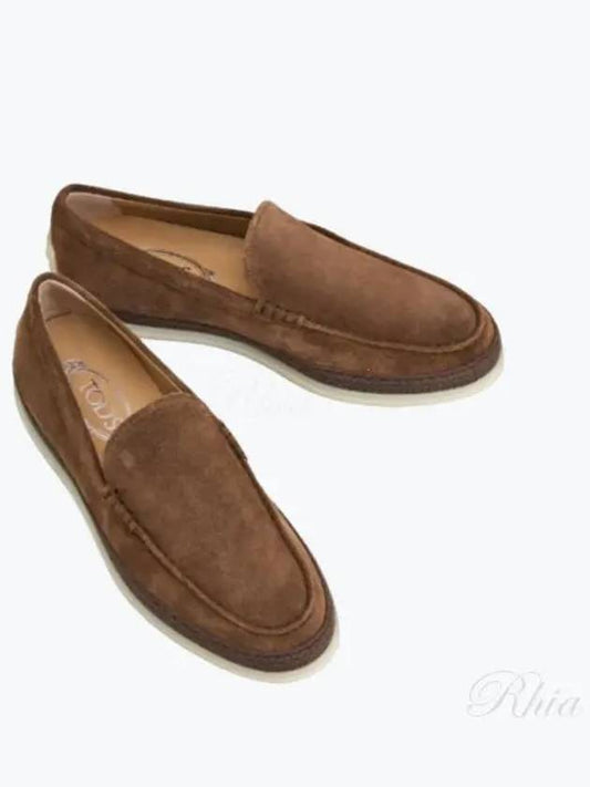 Men's Suede Slip-ons Loafers Brown - TOD'S - BALAAN 2