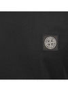 Logo Patch Short Sleeve T-Shirt Black - STONE ISLAND - BALAAN 5