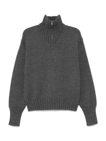 Turtleneck A24AP02FL Free TOP CHARCOAL - AURALEE - BALAAN 1