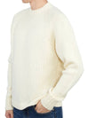 Men’s Merino Wool Knit Top White - TEN C - BALAAN 6