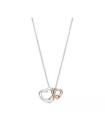 Open Heart Necklace Silver - TIFFANY & CO. - BALAAN 1