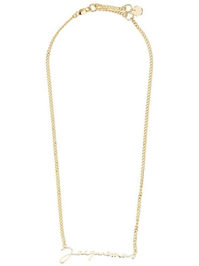 La Chain Signature Logo Chain Necklace Gold - JACQUEMUS - BALAAN 2