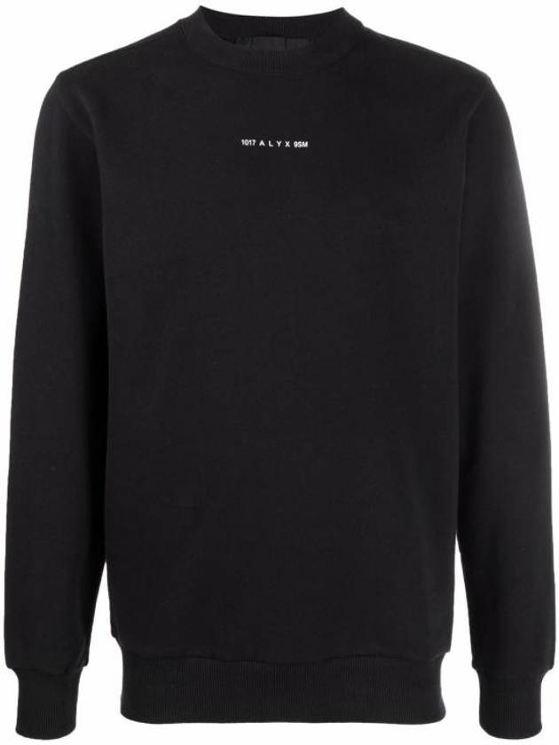 Logo Print Long Sleeve T-Shirt Black - 1017 ALYX 9SM - BALAAN 1