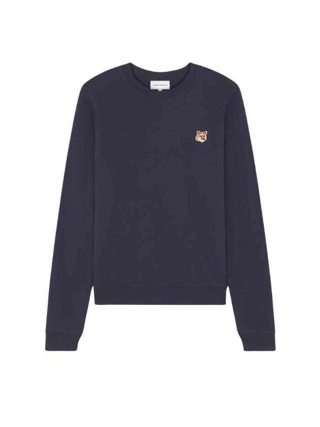 Fox Head Patch Regular Sweatshirt Ink Blue - MAISON KITSUNE - BALAAN 1