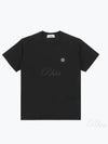 Slimfit Cotton Jersey Short Sleeve T-shirt Black - STONE ISLAND - BALAAN 2