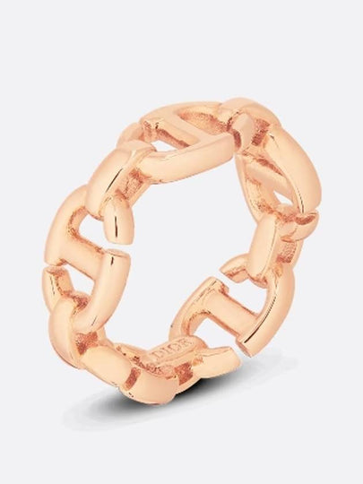 CD Navy Metal Ring Pink Gold - DIOR - BALAAN 2