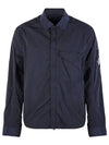 Men's Chrome R Over Shirt Zip Up Jacket Navy - CP COMPANY - BALAAN 2