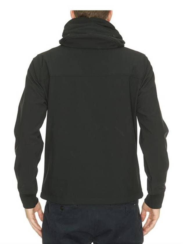 Zipper Goggles Hooded Jacket Black - CP COMPANY - BALAAN.