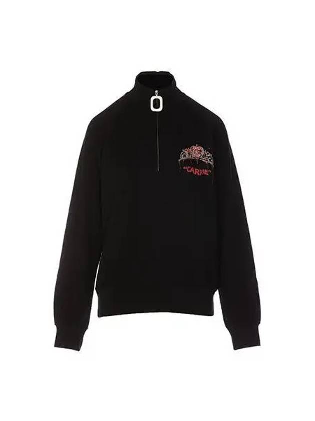 Sweatshirt Half Zip Up Black - JW ANDERSON - BALAAN 1