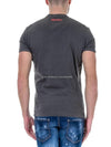 Men's Logo Short Sleeve T-Shirt Dark Grey - DSQUARED2 - BALAAN 9