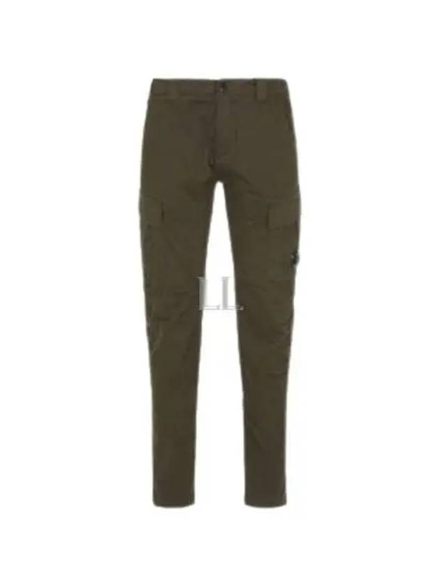 Stretch Sateen Ergonomic Lens Double Cargo Straight Pants Ivy Green - CP COMPANY - BALAAN 2