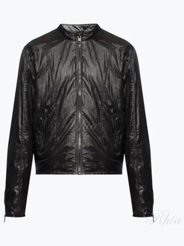 J Clay Shiny Ripstop Biker Jacket Black - DIESEL - BALAAN 2