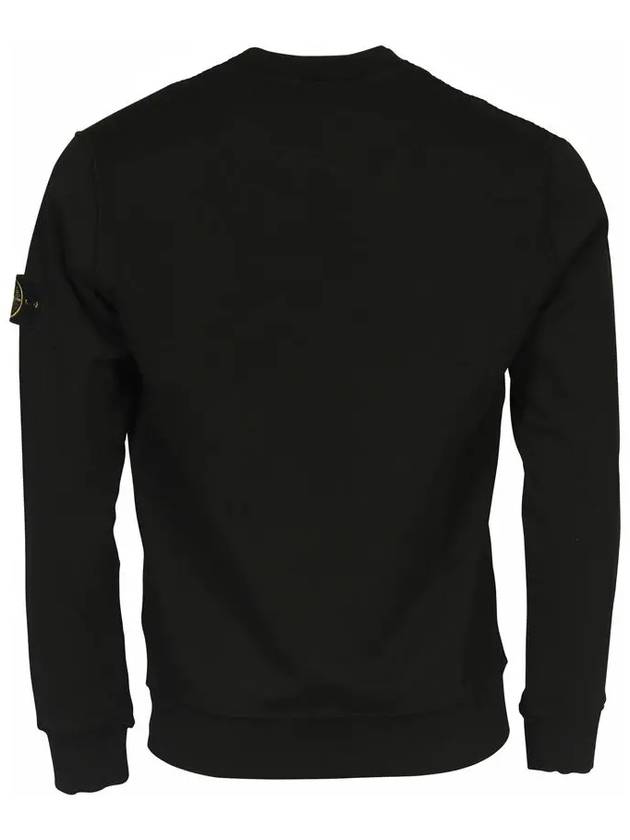 Men's Wappen Patch Pocket Crew Neck Sweatshirt Black - STONE ISLAND - BALAAN 4