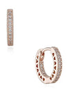 sparkling heart hoop earrings rose gold - PANDORA - BALAAN 6