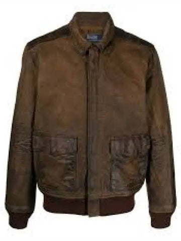 Leather flight jacket beige 1219666 - POLO RALPH LAUREN - BALAAN 1