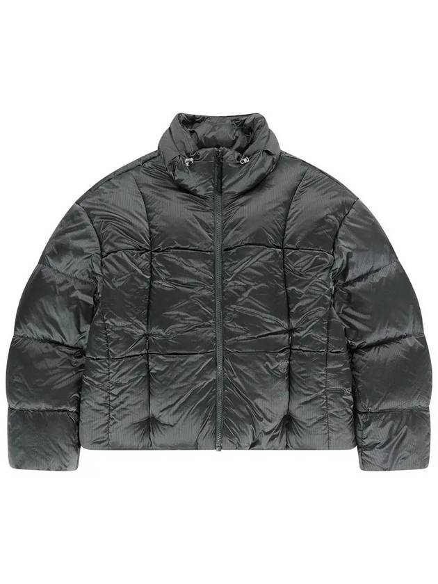 Women Fade Goose Down Short Puffer Charcoal - OFFGRID - BALAAN 7