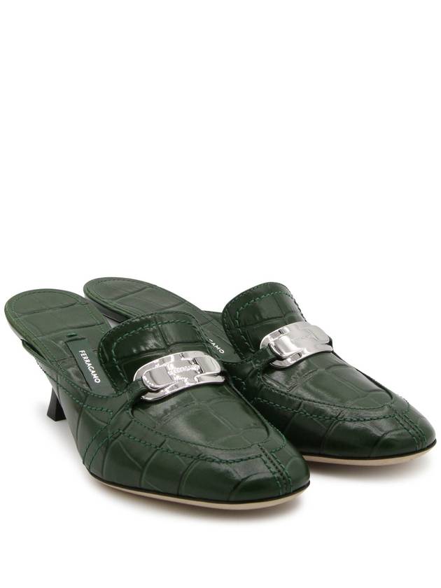 Ferragamo With Heel Green - SALVATORE FERRAGAMO - BALAAN 3