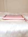 Daol Beomeo Branch Rockstud Zipper Long Wallet Pink Condition B - VALENTINO - BALAAN 4