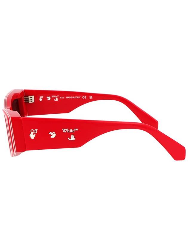 Eyewear Andy Rectangular Frame Sunglasses Red - OFF WHITE - BALAAN 4