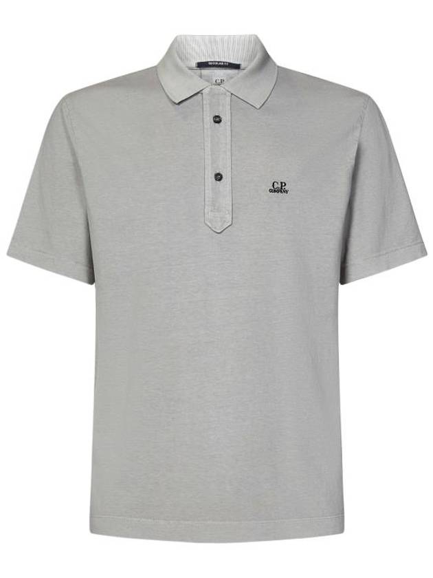 1020 Jersey Polo Shirt Grey - CP COMPANY - BALAAN 1