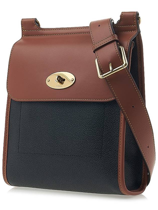 Antony Small Leather Messenger Bag Black - MULBERRY - BALAAN 3