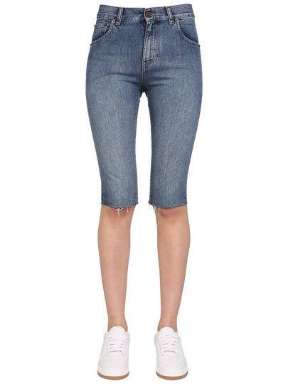 Women's Denim Bermuda Shorts - SAINT LAURENT - BALAAN 2