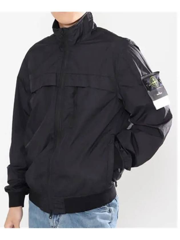 Garment Dyed Crinkle Reps R Nylon Jacket Black - STONE ISLAND - BALAAN 3