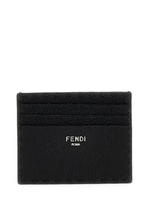 Selleria Leather Card Wallet Black - FENDI - BALAAN 2