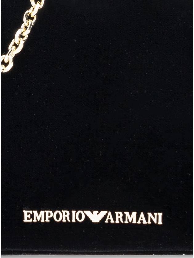 Emporio Armani Velour Shoulder Bag, Women's, Black - EMPORIO ARMANI - BALAAN 6