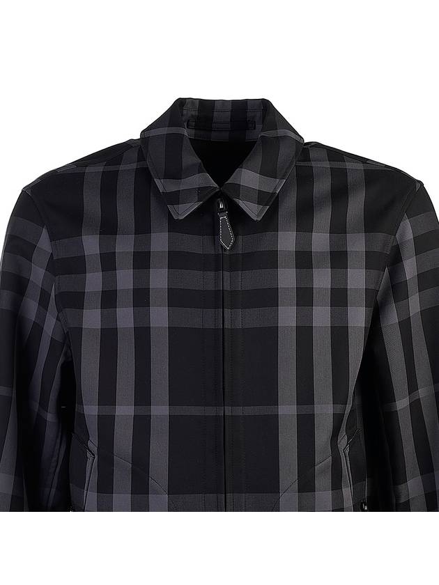 Check Reversible Harrington Jacket Mid Grey - BURBERRY - BALAAN 8