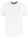 Men's Logo Back Print Short Sleeve T-Shirt White - CP COMPANY - BALAAN 1