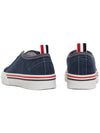 Cotton Lace-Up Low Top Sneakers Navy - THOM BROWNE - BALAAN 7