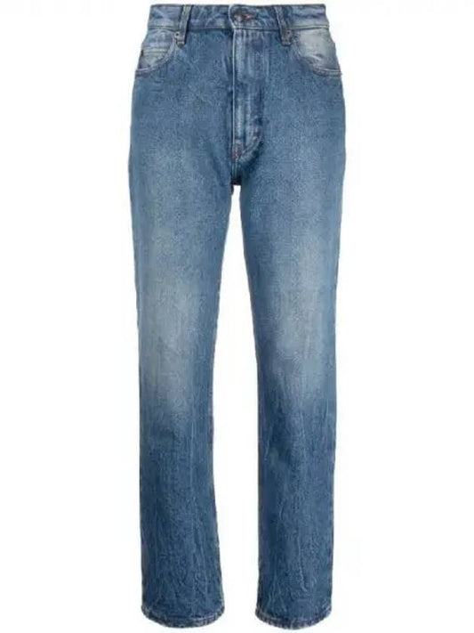 Denim Straight Jeans Blue - AMI - BALAAN 2