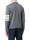 Milano Stitch 4-Bar Cardigan Medium Grey - THOM BROWNE - BALAAN 5