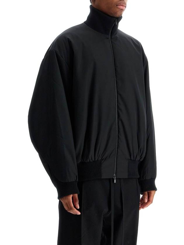 black nylon bomber with high collar - FEAR OF GOD - BALAAN 2