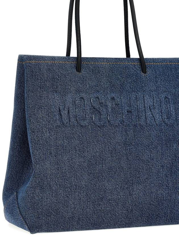 Moschino Denim Shopping Bag - MOSCHINO - BALAAN 3