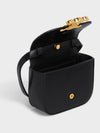 Triomphe Small Shiny Calfskin Cross Bag Black - CELINE - BALAAN 5