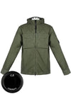 Heavy Poplin Emerized Shirt Hooded Jacket Green - CP COMPANY - BALAAN 3