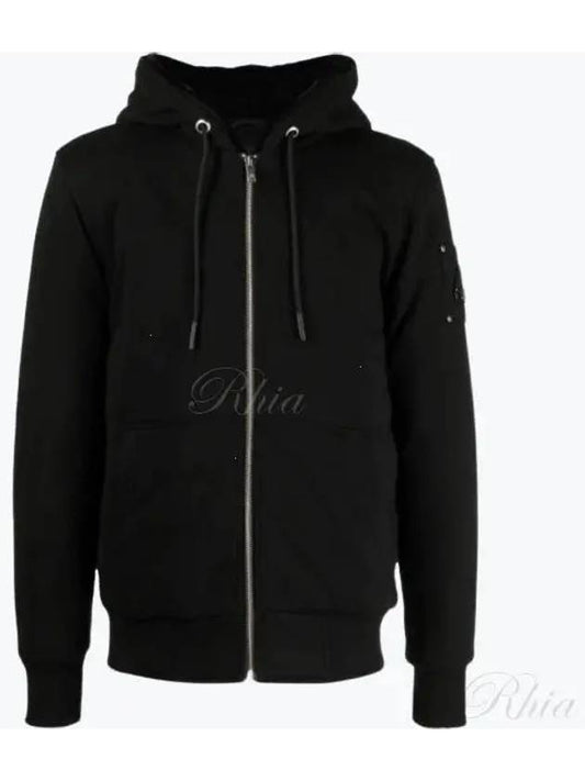 Classic Bunny Zip Up Hoodie Black Lining Black - MOOSE KNUCKLES - BALAAN 2