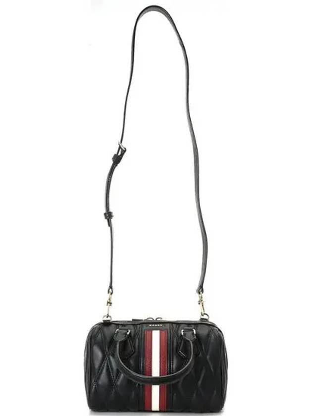 Devin Quilted Mini Tote Bag Black - BALLY - BALAAN 8