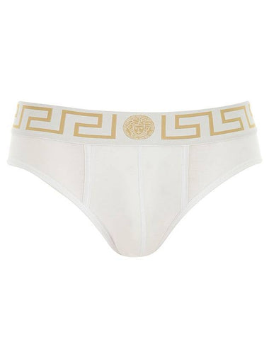 Men's Logo Banding Briefs 2 Pack White - VERSACE - BALAAN 1