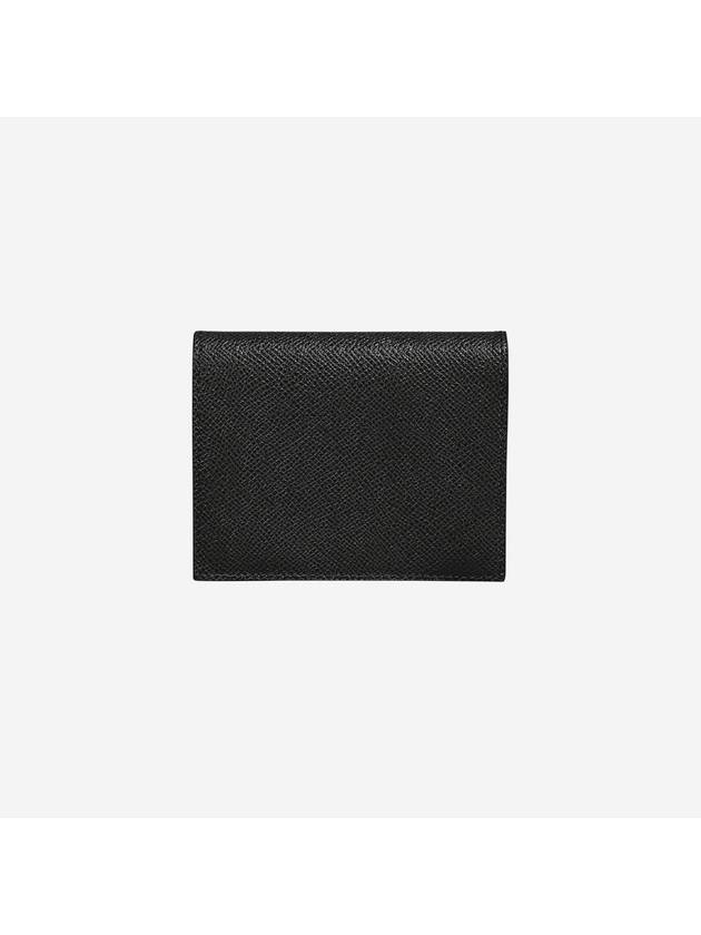 Gancini Compact Half Wallet Black - SALVATORE FERRAGAMO - BALAAN 4